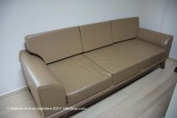Sofa and a recliner for visitors in each room